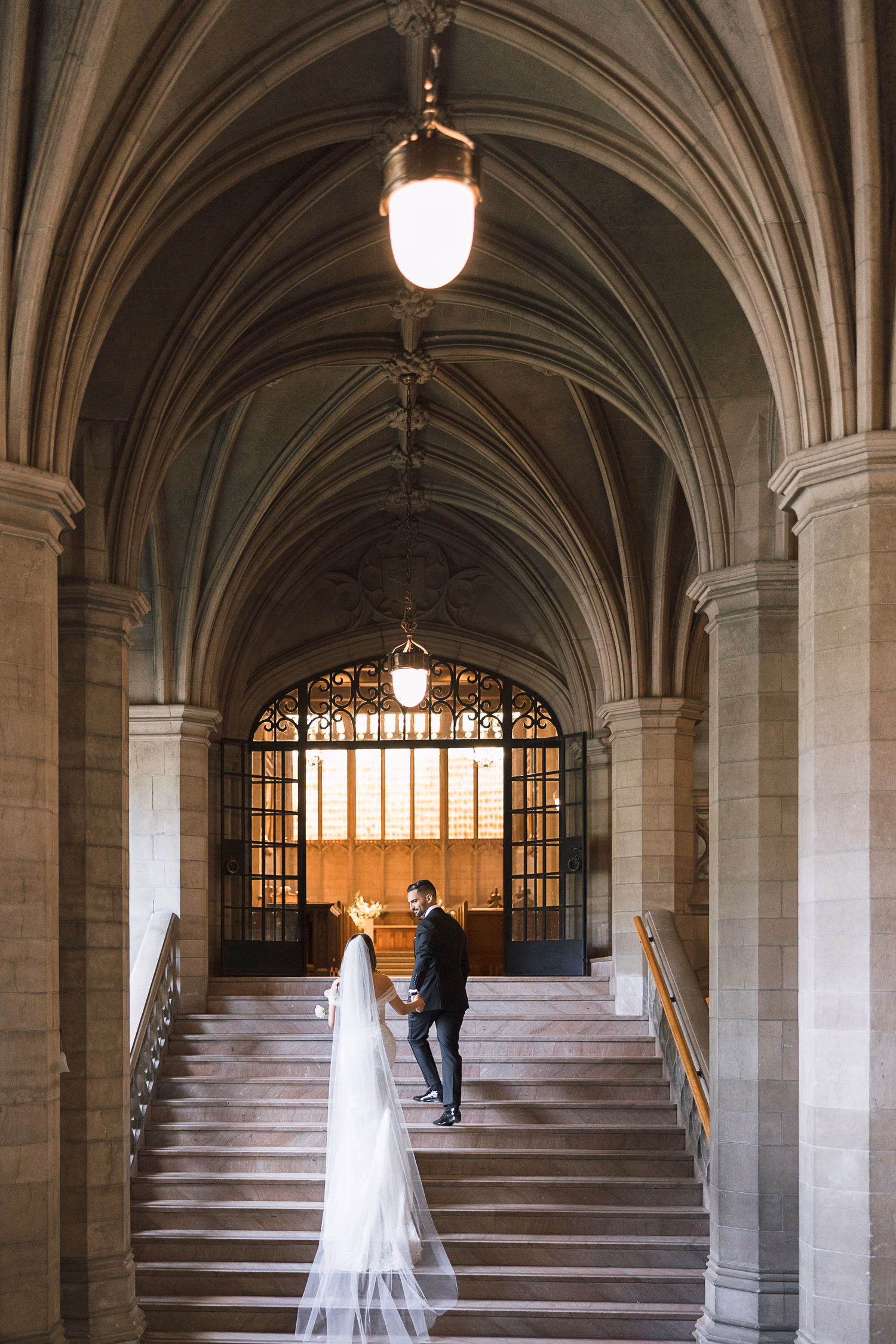 Candid couple photo at Knox College