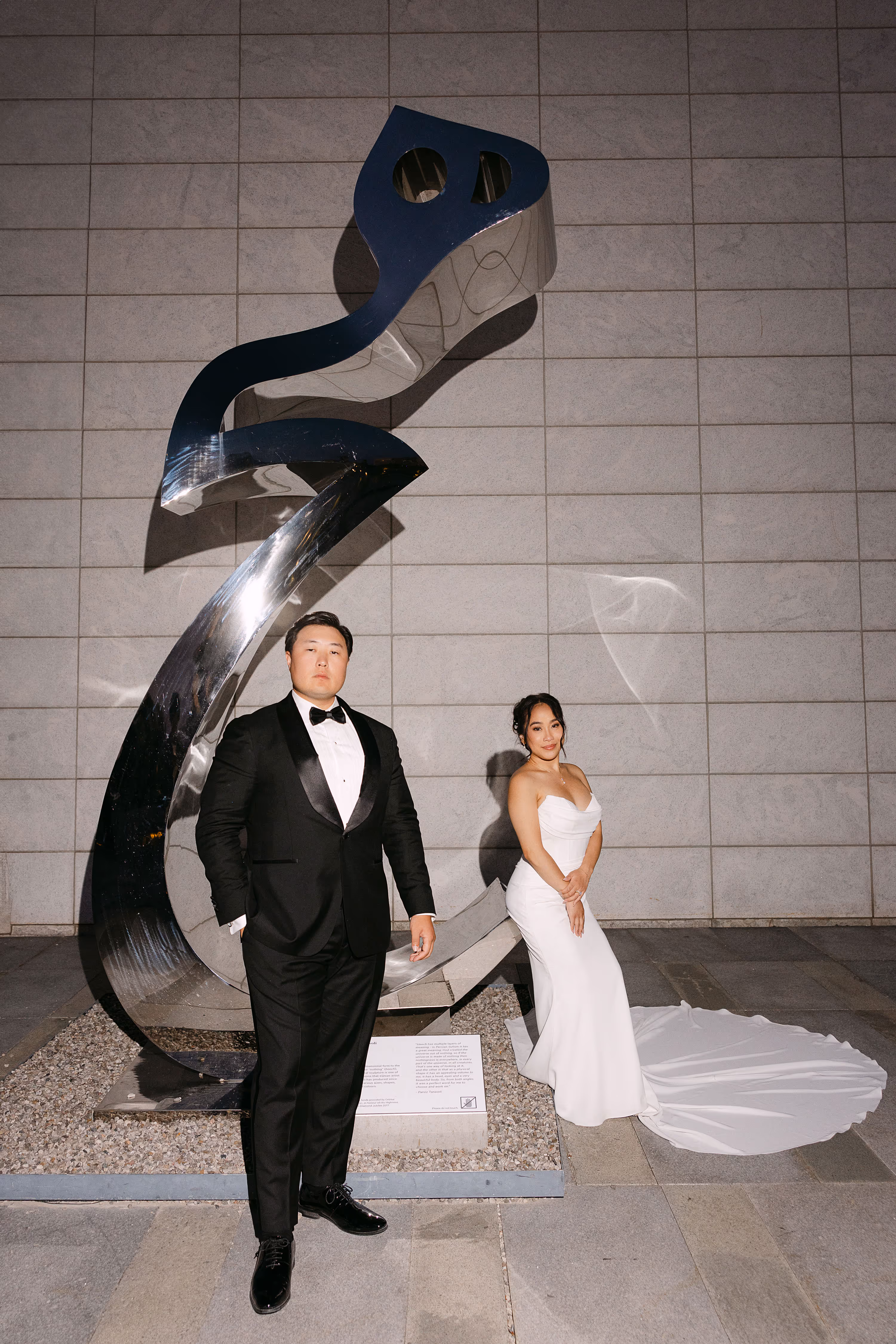 editorial couple picture at Aga Khan Museum