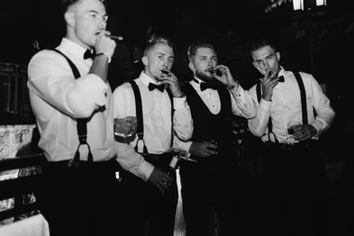 Ancaster Mill wedding singing moment
