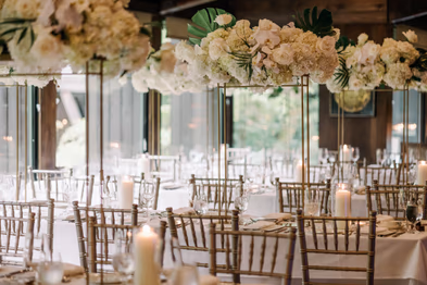 Ancaster Mill wedding reception decor