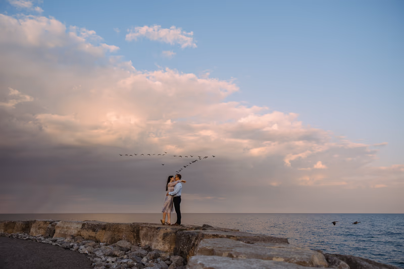 Scarborough Bluffs Park engagement photography location