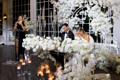 Classic wedding reception photography at The Doctor’s House