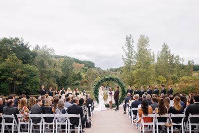 Timeless wedding photo at Evergreen Brickworks