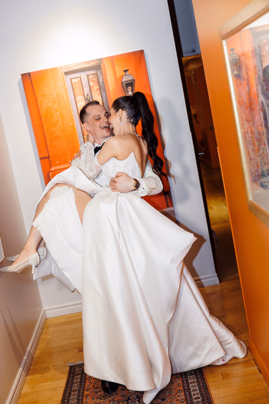 Wedding at George restaurant Toronto bride and groom