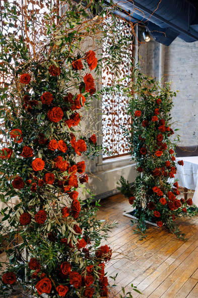 Wedding decor at George Restaurant Toronto