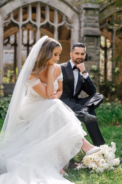 knox college wedding portraits