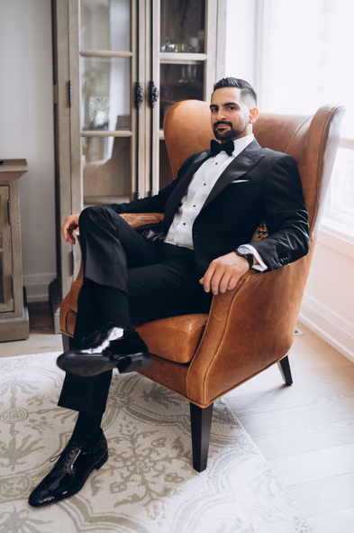 groom getting ready