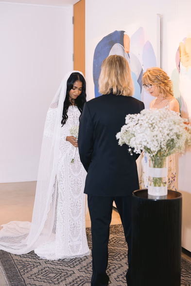 ceremony at Art Gallery of Ontario (AGO) wedding