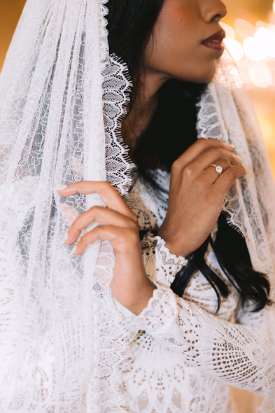 Leña Restaurante bride portrait