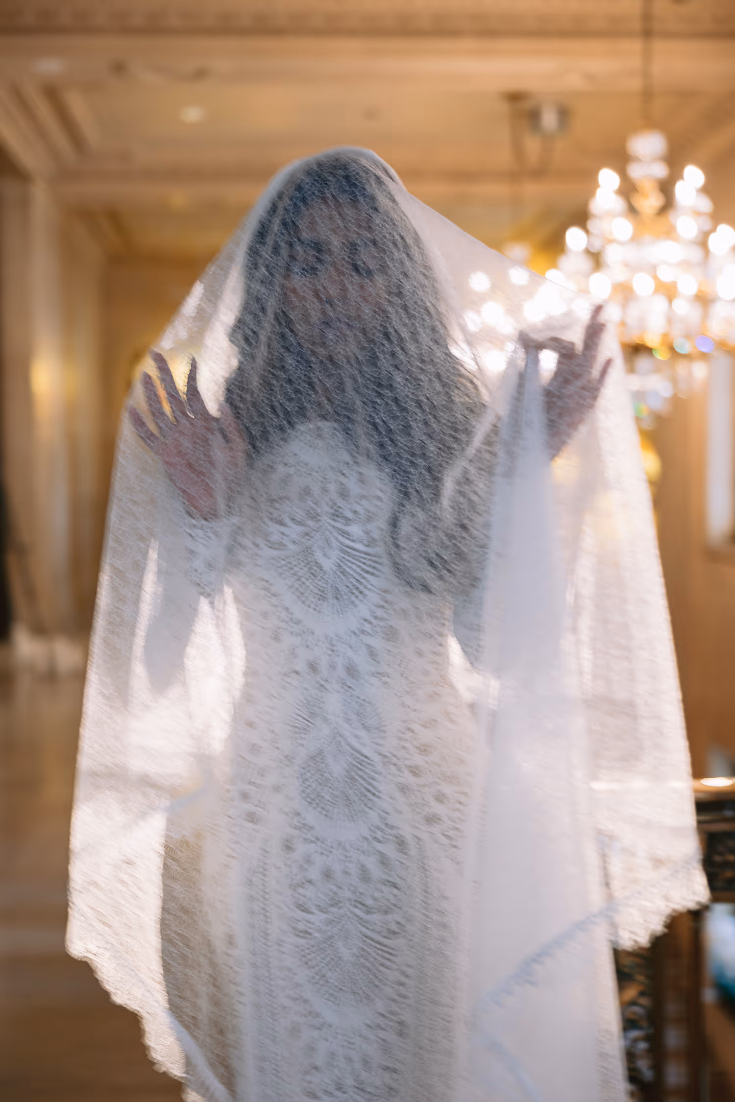artistic photo of the bride at One King West Hotel