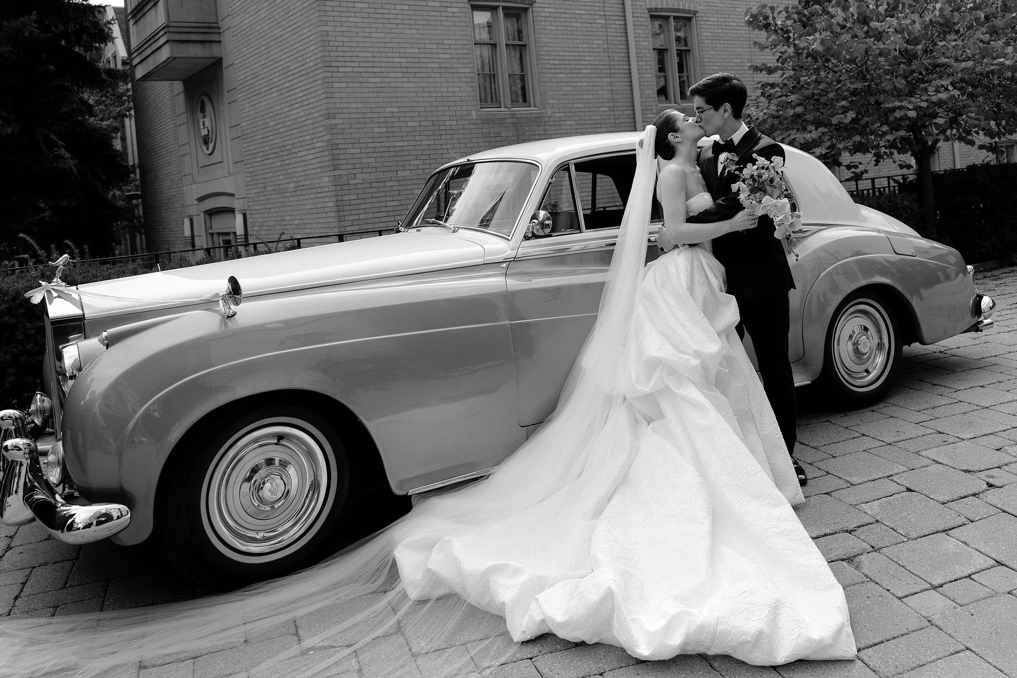 wedding photo at St. Basil’s Catholic Parish in Toronto