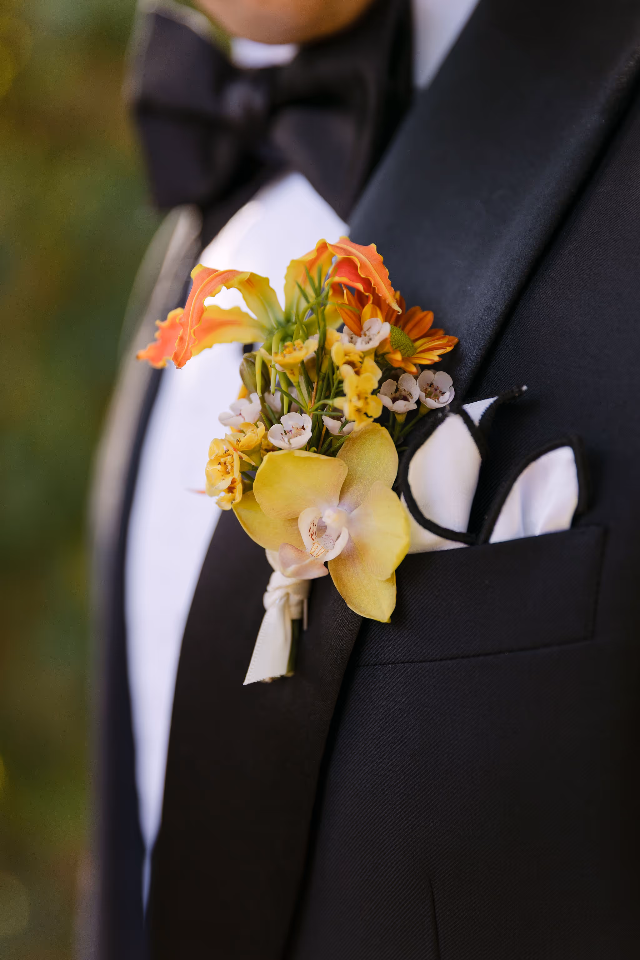 Wedding details closeup