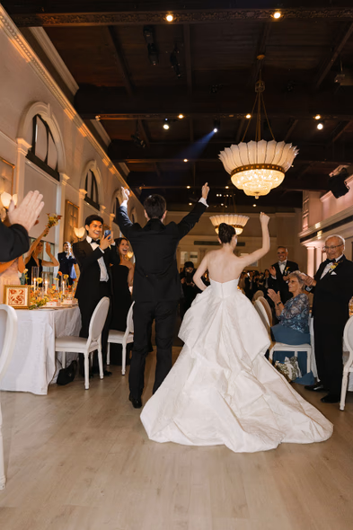 Bride and groom dancing at Liberty Grand