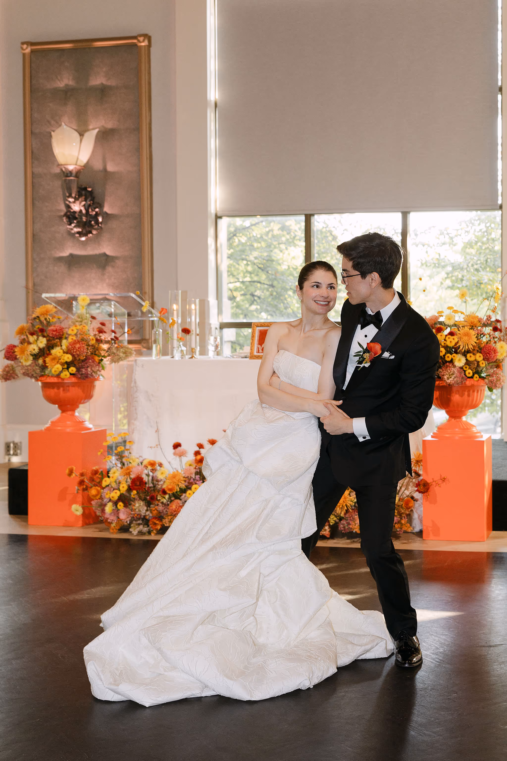 couple posing at Liberty Grand