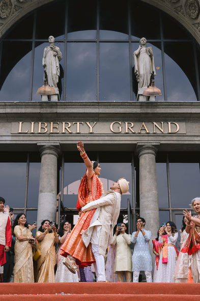 Baraat Indian bride at Liberty Grand