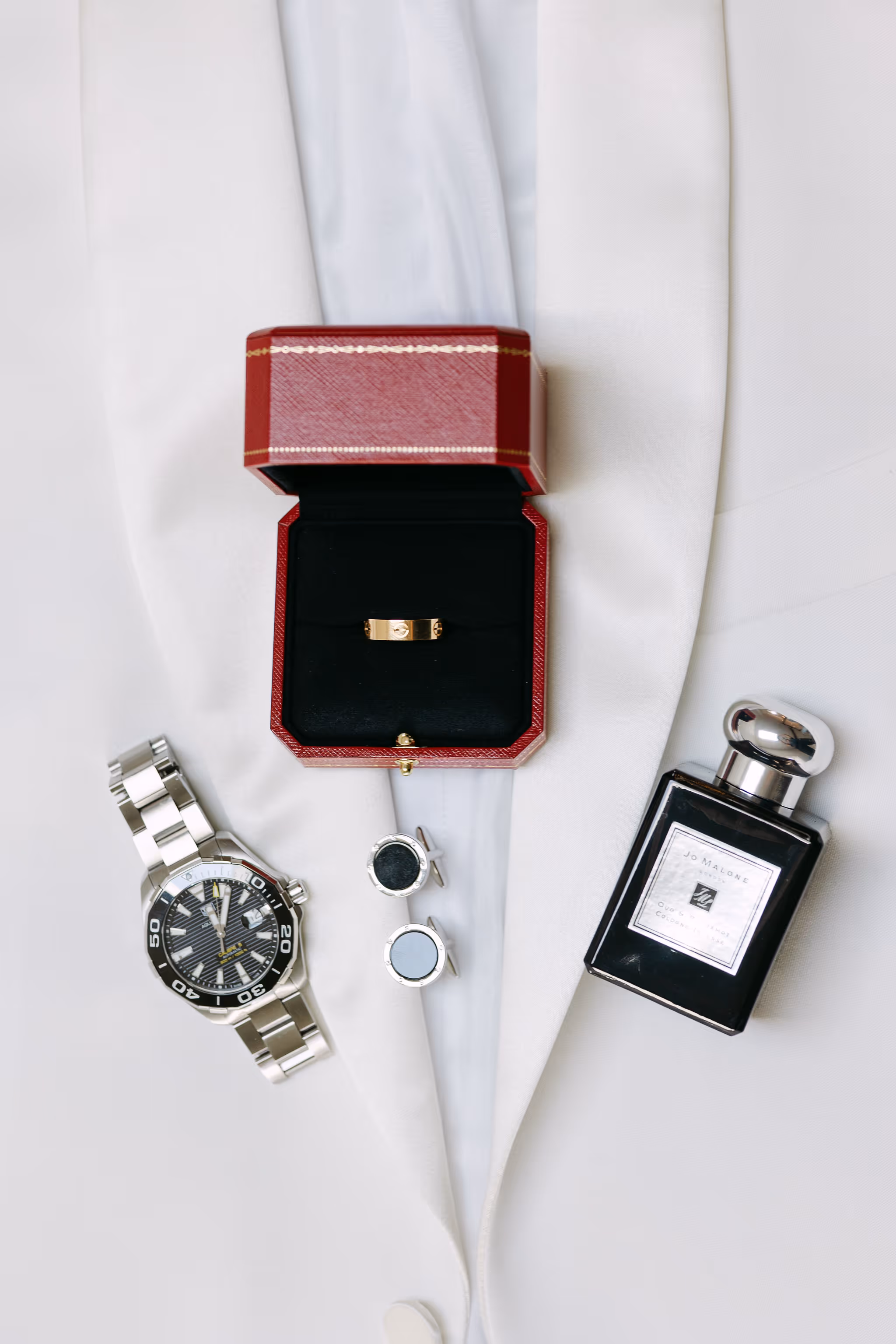 groom details captured in editorial way