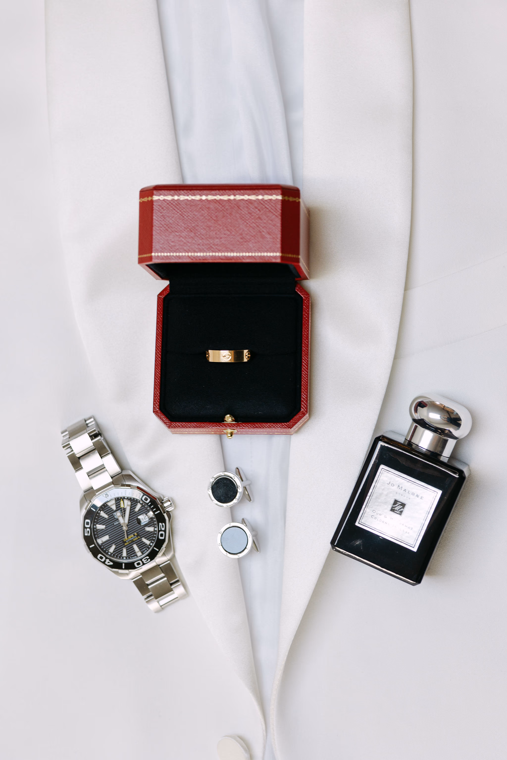 groom details captured in editorial way