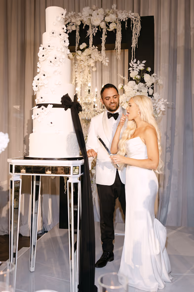 bride and groom at the reception at The Arlington Estate Vaughan — Astora Studio