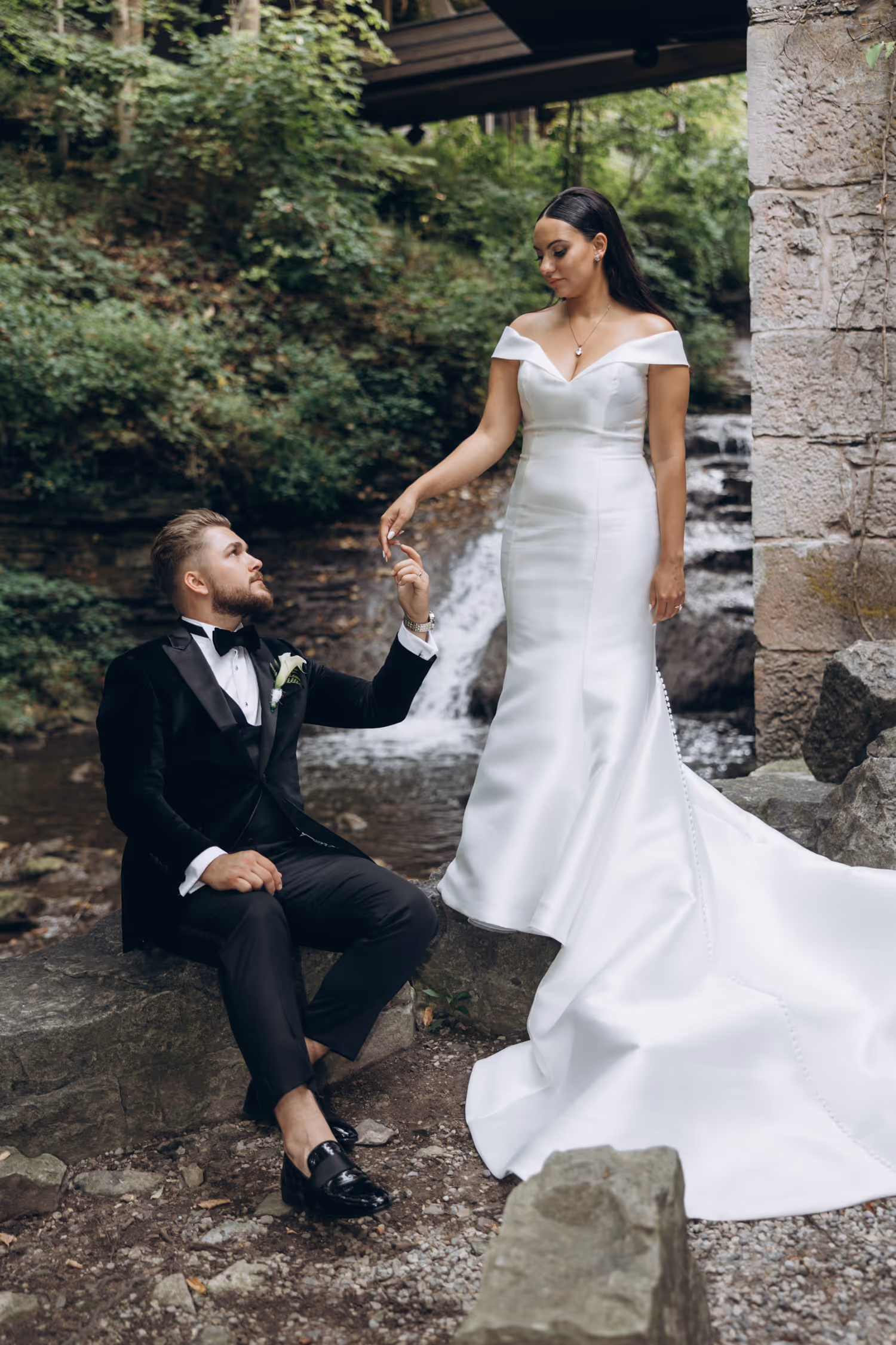 Luxury Ancaster Mill wedding photo