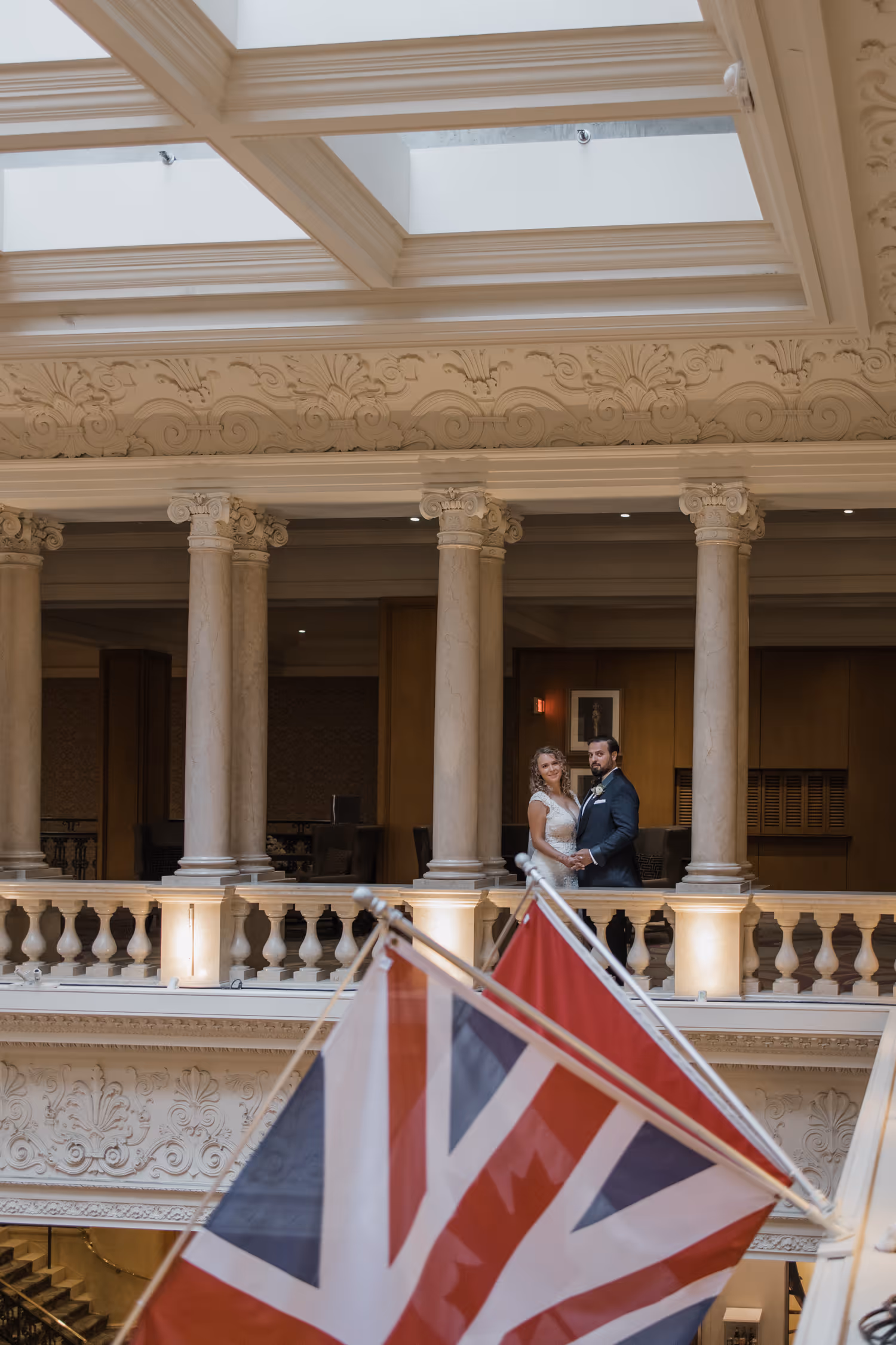 Luxury Omni King Edward Hotel wedding photo