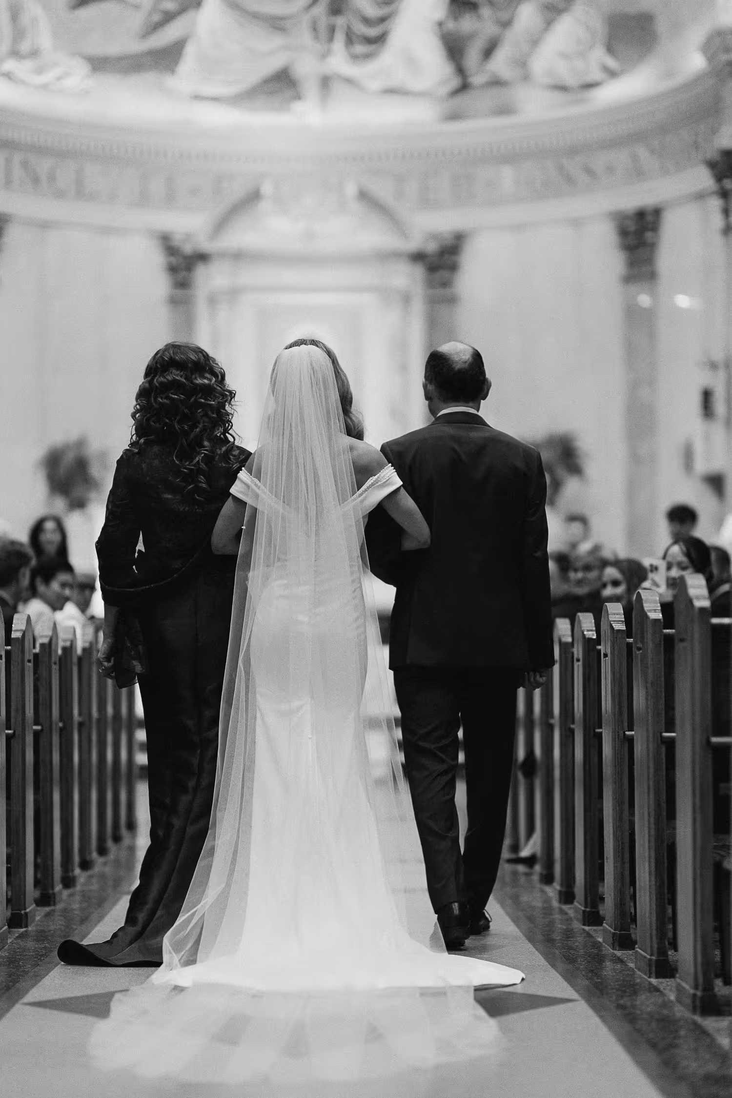 Wedding photo at Our Lady of Sorrows Parish