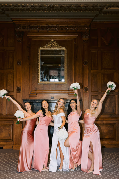 Intimate wedding moment at One King West