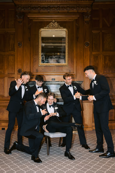Elegant wedding photo at One King West