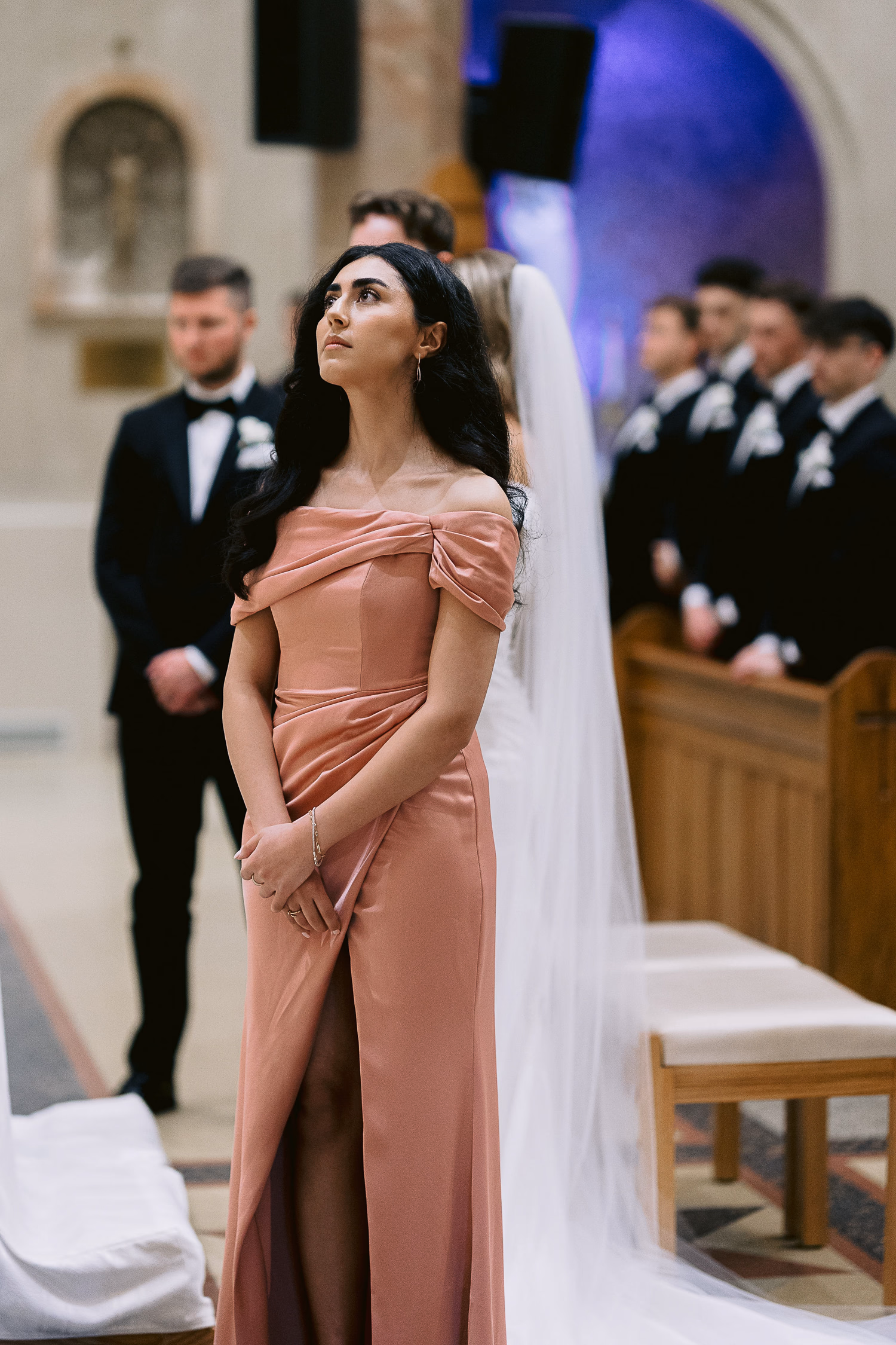 Wedding photo at Our Lady of Sorrows Parish