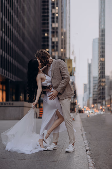 downtown wedding