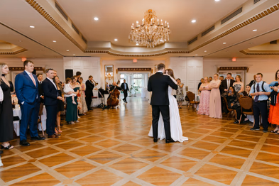live music performance violinist during reception Imperial Ballroom Queen’s Landing