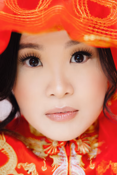 bride portrait closeup
