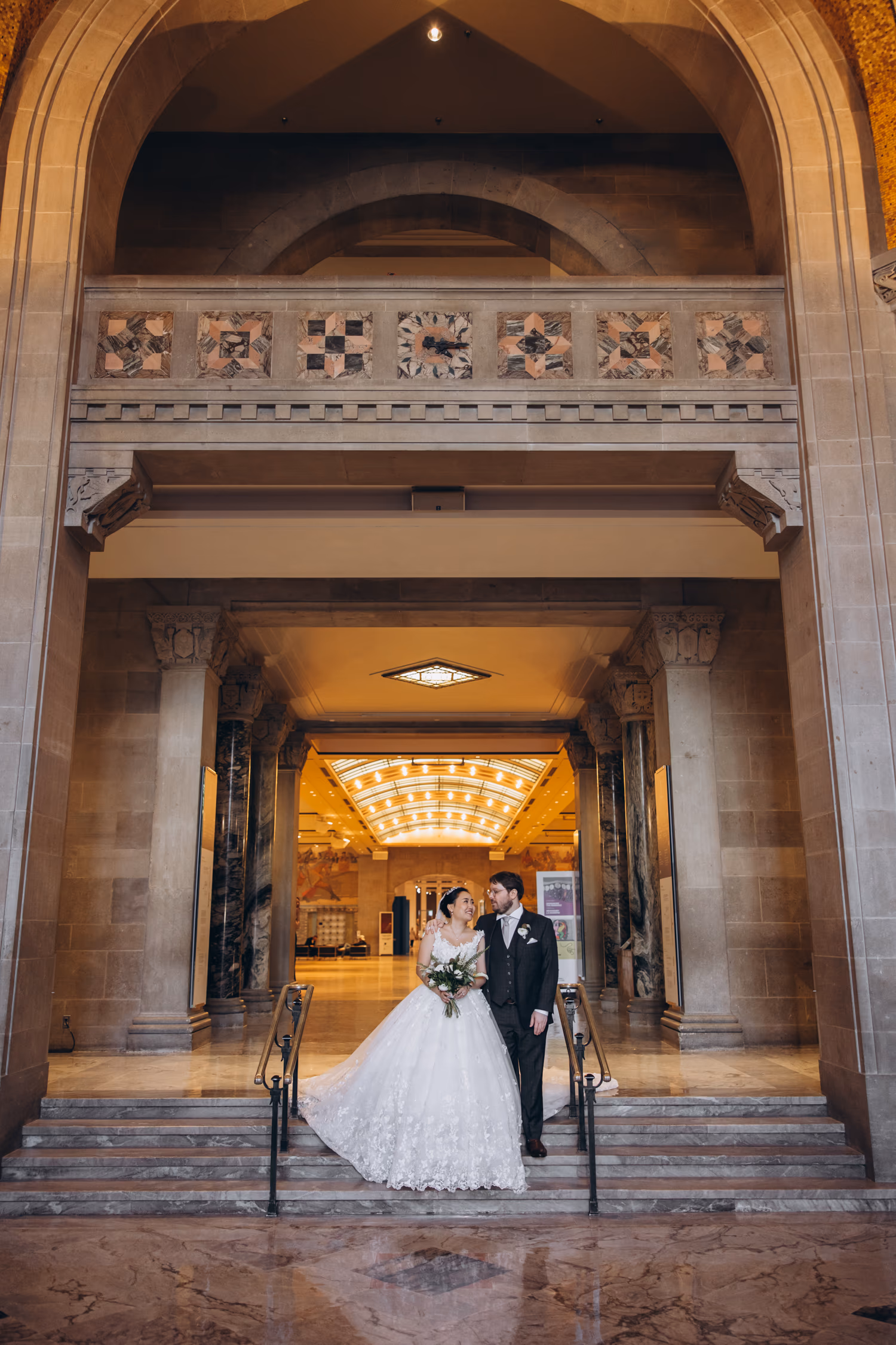 Luxury Royal Ontario Museum wedding photo