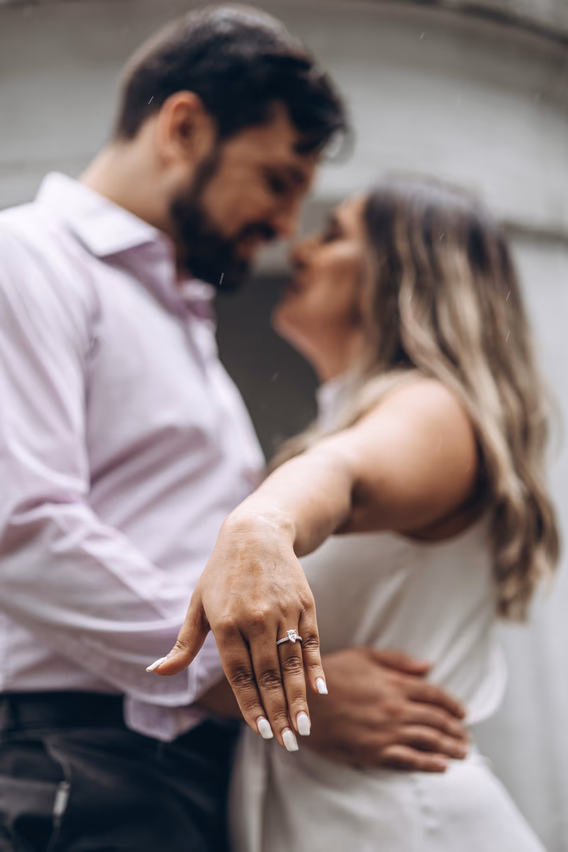 Sunnyside Pavilion Engagement Photo