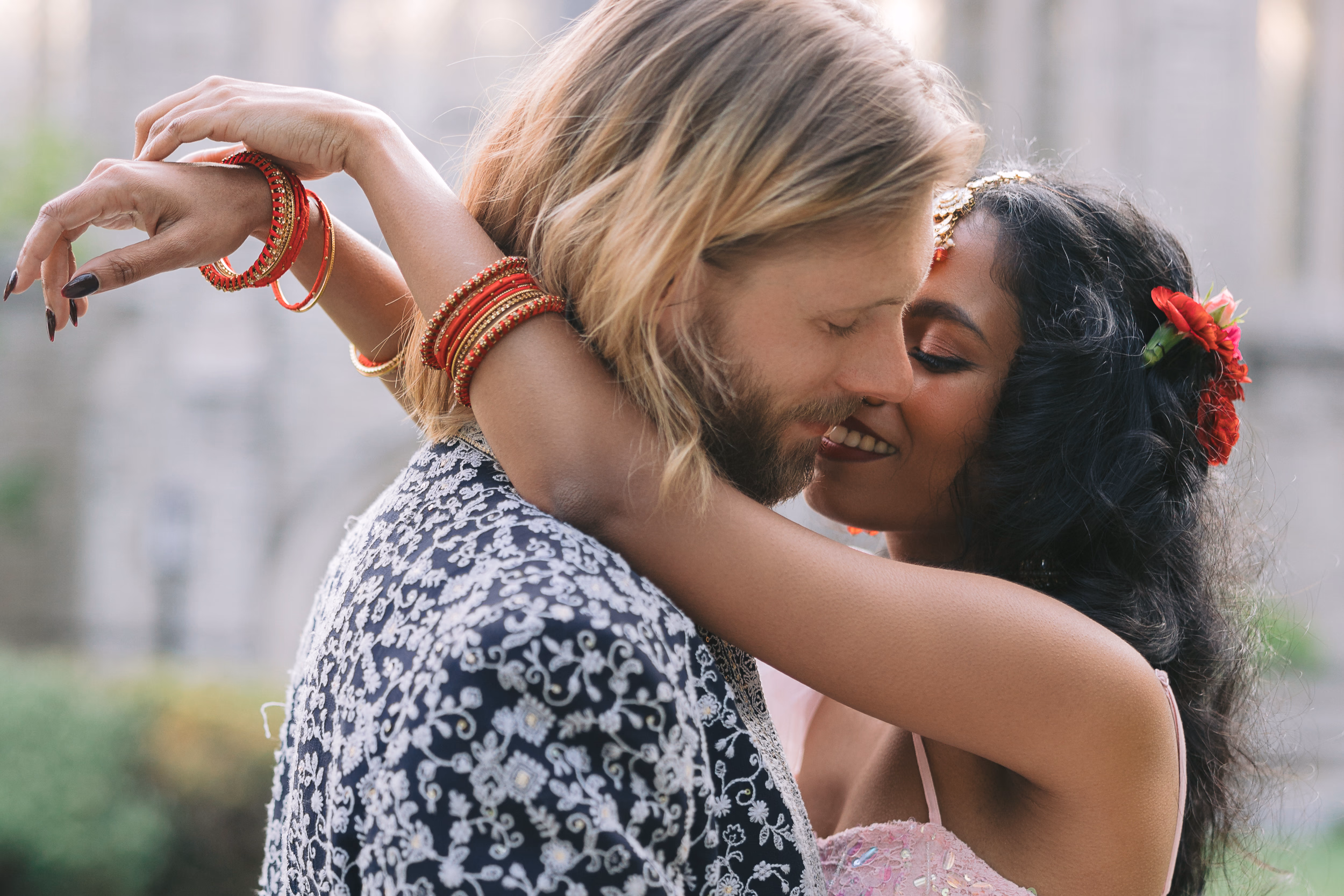 Timeless couple’s engagement photo at Trinity College