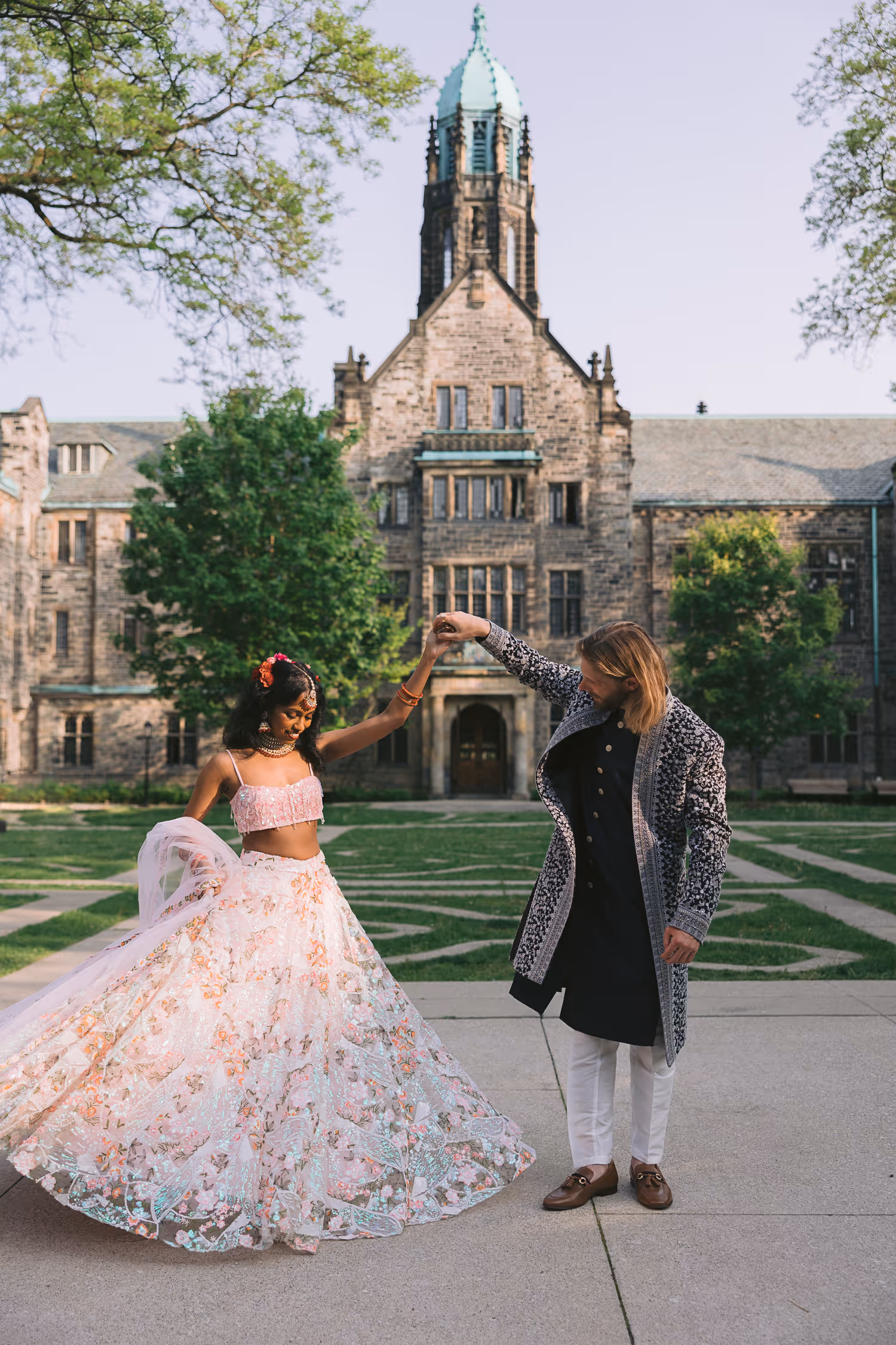 Trinity College engagement photosession
