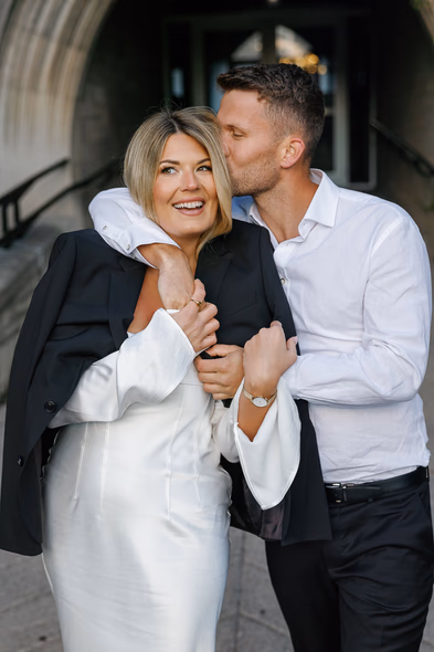 Summer engagement photo session at UofT