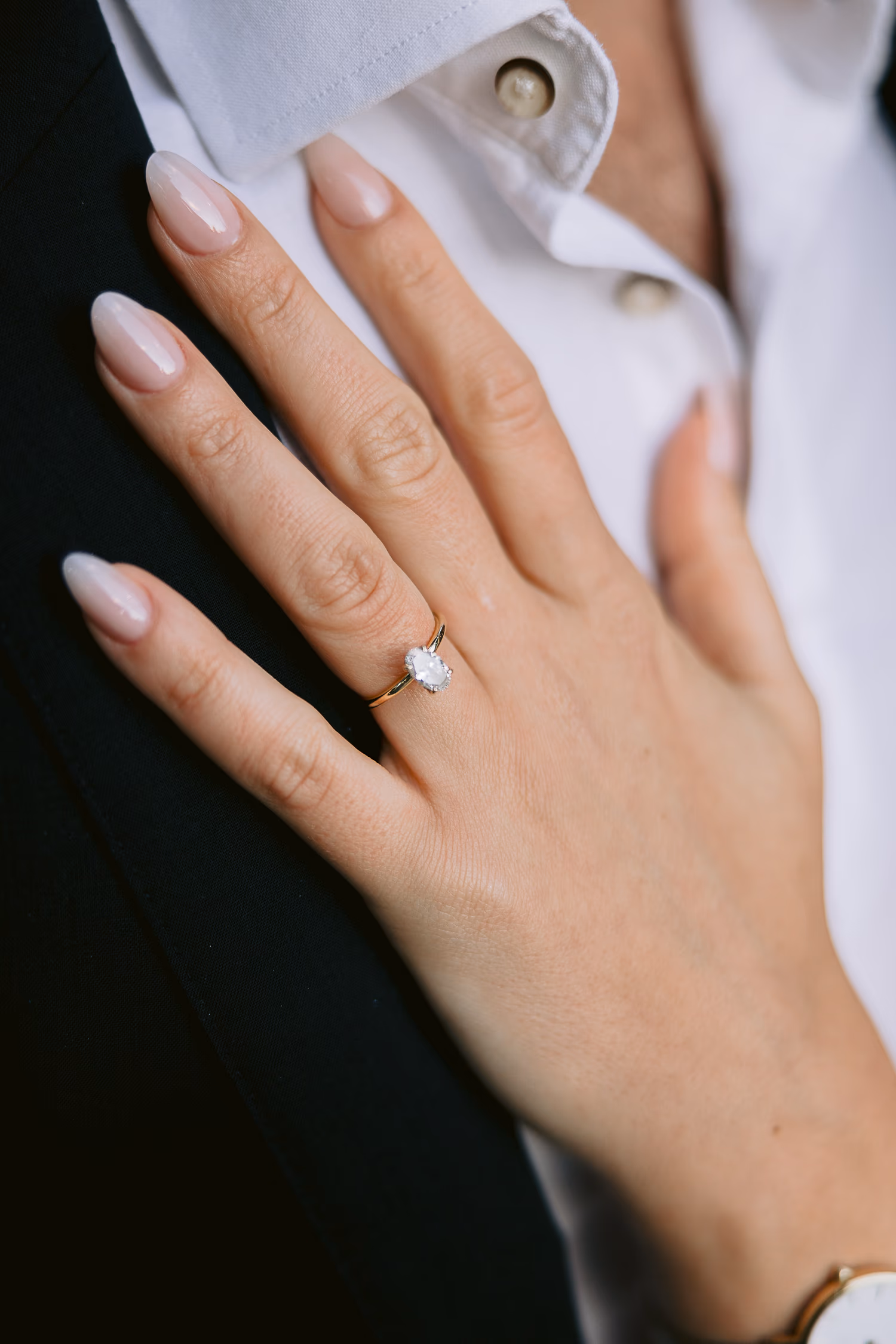 Modern engagement shoot at University of Toronto
